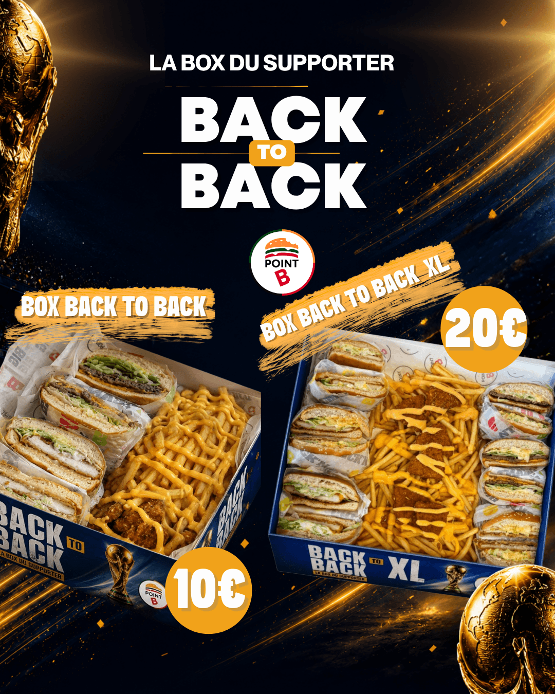 Box du supporter Back to Back Point B - Box à 10€ et Box XL à 20€